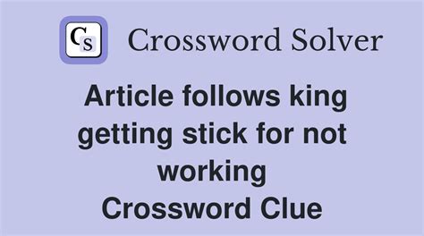 it's not working crossword clue|not workable crossword clue.